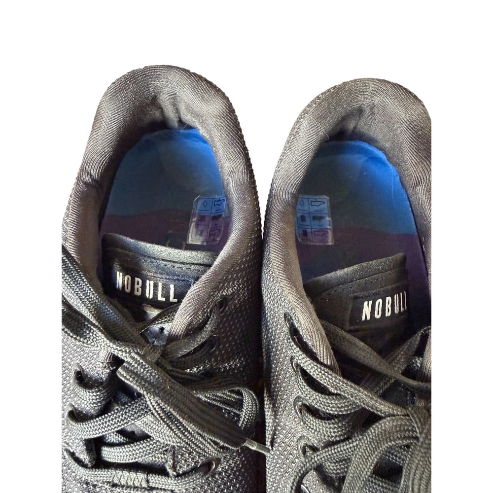 NOBULL Trainers Cross Training Shoes Mens 9 Womens 10.5 Black Unique Sole Design - Picture 8 of 9